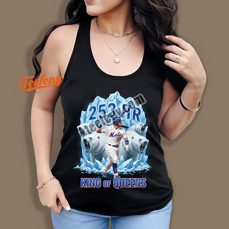 Pete Alonso Mets Glacier Charge 253 HR King Of Queens Tanktop Pete Alonso Mets Glacier Charge 253 HR King Of Queens Tanktop