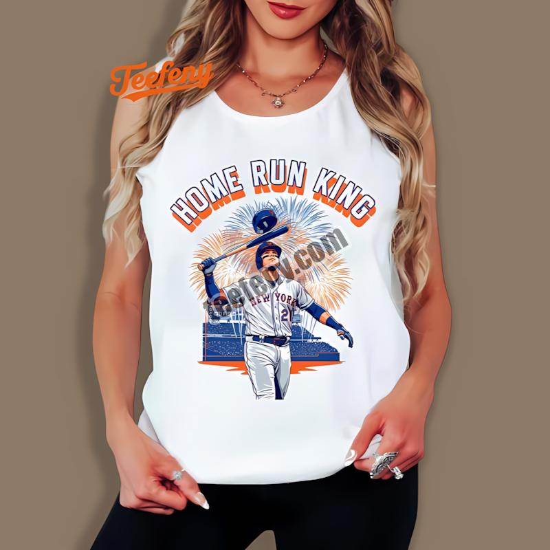 Pete Alonso Mets Home Run King Record Celebration Tanktop Pete Alonso Mets Home Run King Record Celebration Tanktop
