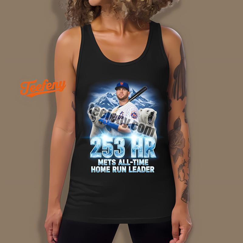 Pete Alonso Mets Legend 253 HR All Time Home Run Leader Tanktop Pete Alonso Mets Legend 253 HR All Time Home Run Leader Tanktop