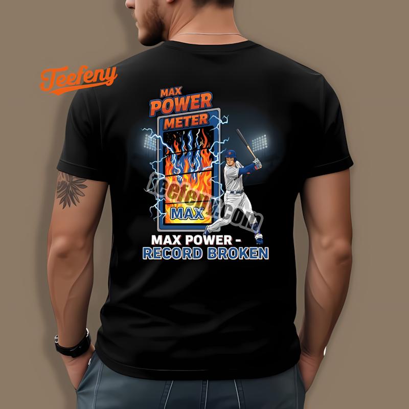 Pete Alonso Mets Max Power Home Run Record Celebration Shirt