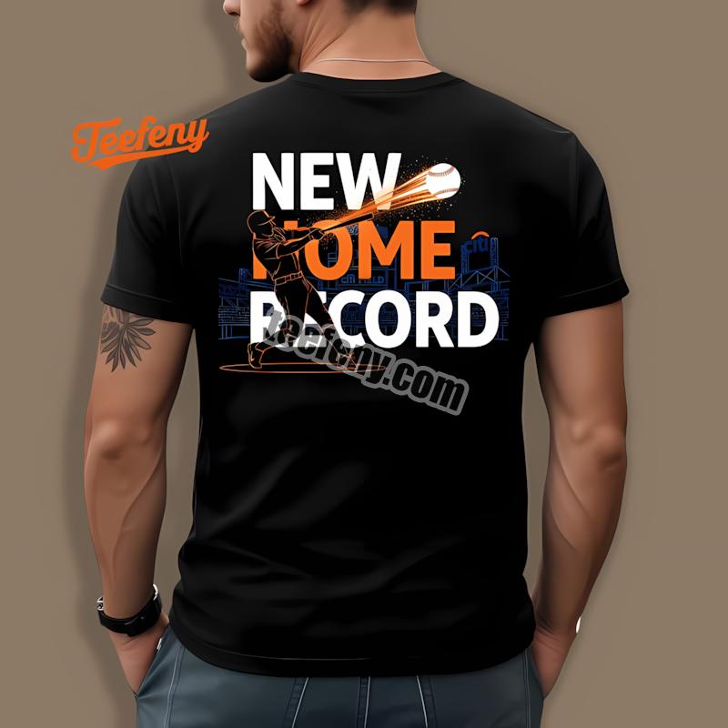 Pete Alonso Mets New Home Run Record Silhouette Celebration Shirt
