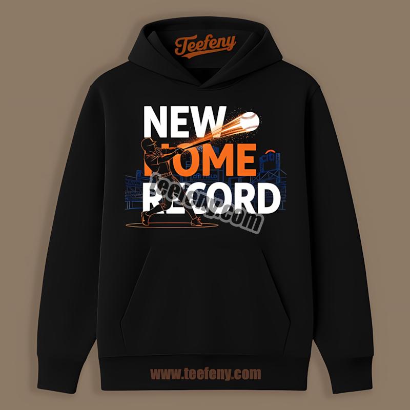 Pete Alonso Mets New Home Run Record Silhouette Celebration Hoodie Pete Alonso Mets New Home Run Record Silhouette Celebration Hoodie