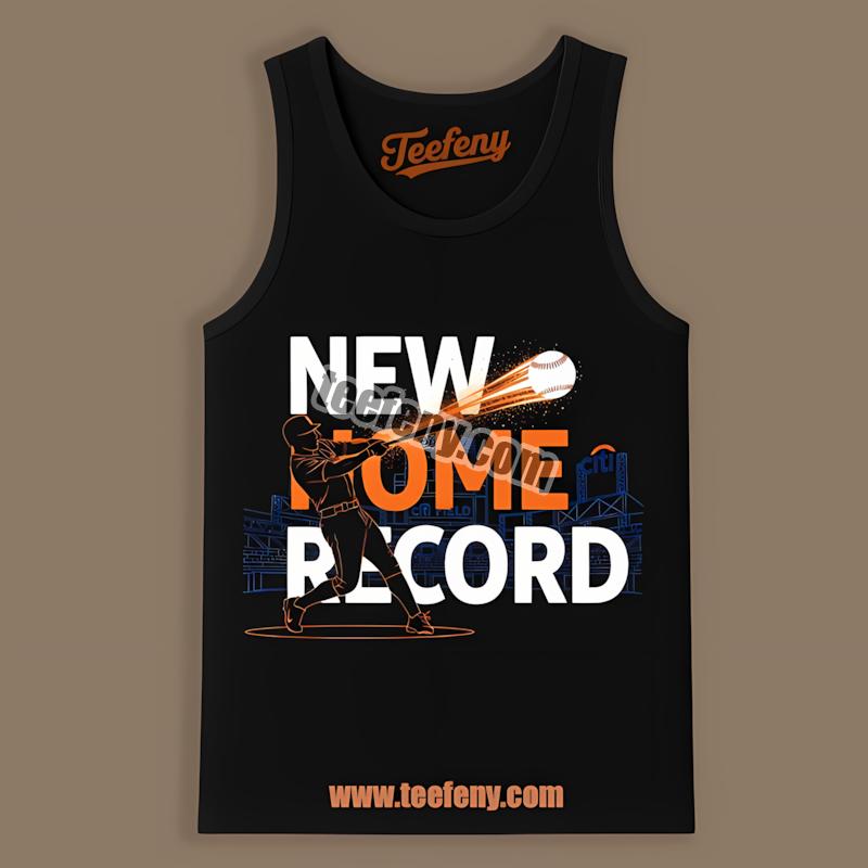 Pete Alonso Mets New Home Run Record Silhouette Celebration Tanktop Pete Alonso Mets New Home Run Record Silhouette Celebration Tanktop