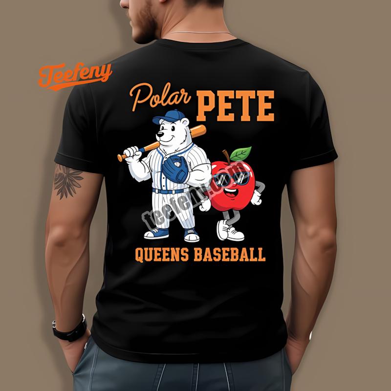 Pete Alonso Mets Polar Pete Queens Baseball Cartoon Shirt