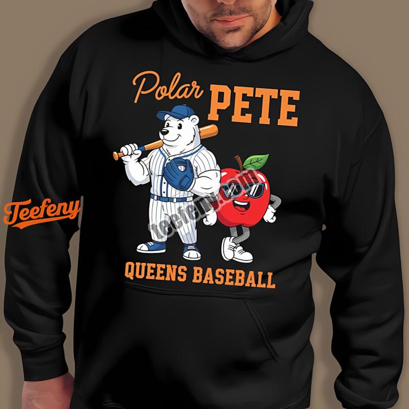 Pete Alonso Mets Polar Pete Queens Baseball Cartoon Hoodie Pete Alonso Mets Polar Pete Queens Baseball Cartoon Hoodie