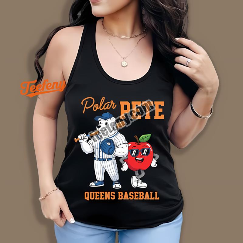 Pete Alonso Mets Polar Pete Queens Baseball Cartoon Tanktop Pete Alonso Mets Polar Pete Queens Baseball Cartoon Tanktop