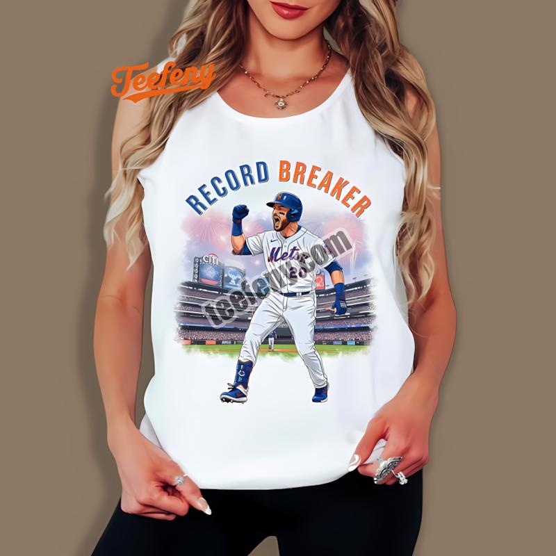 Pete Alonso Mets Record Breaker Home Run Celebration Tanktop Pete Alonso Mets Record Breaker Home Run Celebration Tanktop