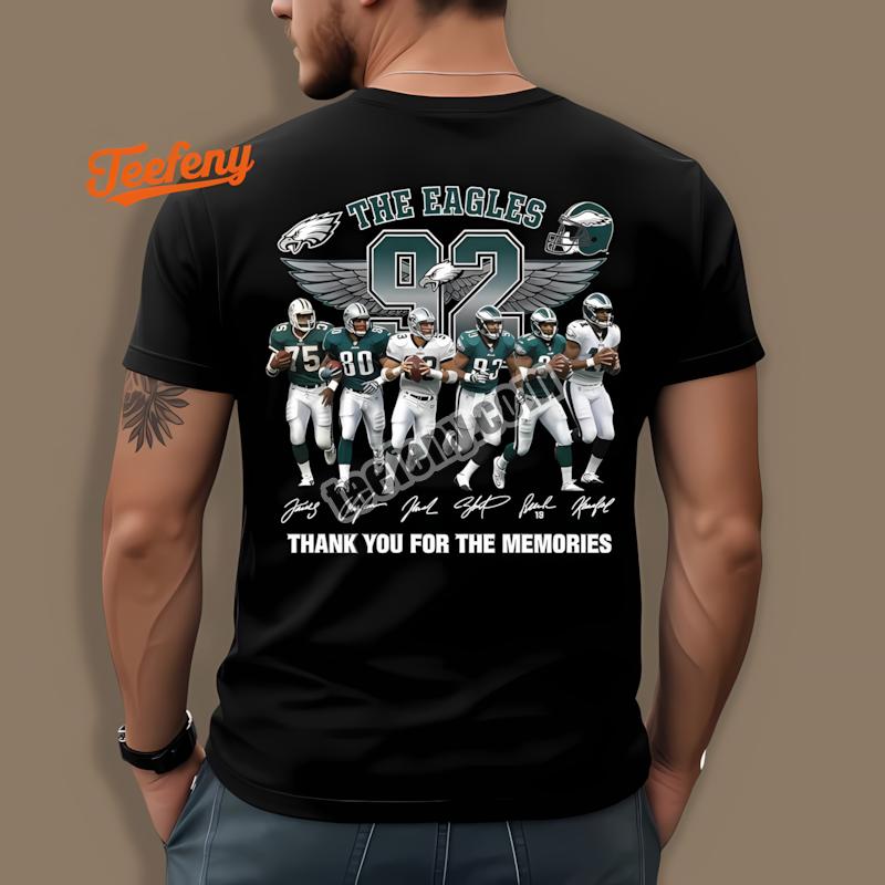 Philadelphia Eagles Alltime Greats 92 Tribute Thank You Shirt