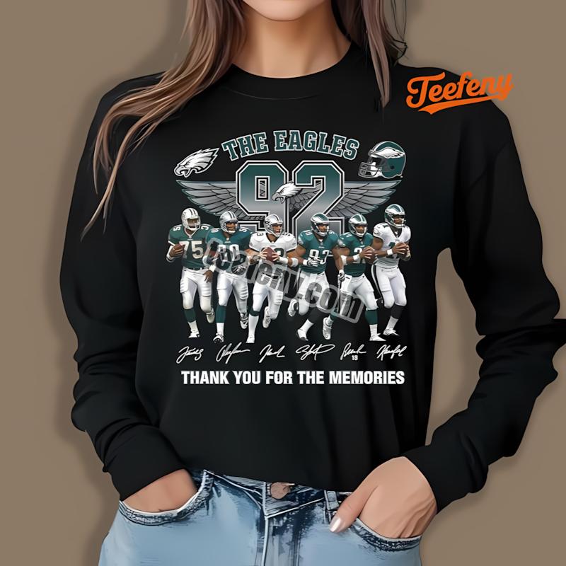 Philadelphia Eagles Alltime Greats 92 Tribute Thank You Long Sleeve Philadelphia Eagles Alltime Greats 92 Tribute Thank You Long Sleeve