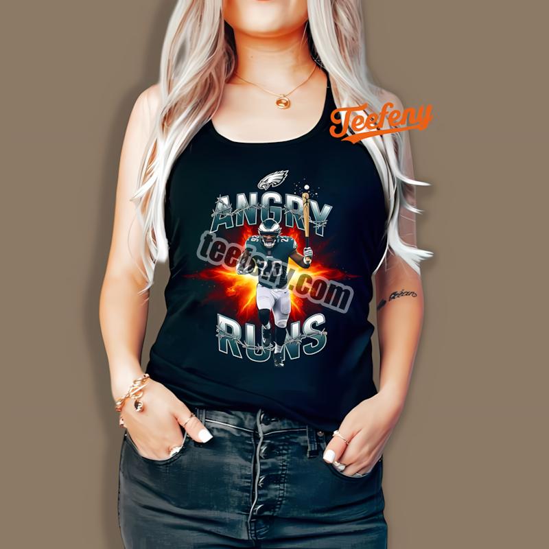 Philadelphia Eagles Angry Runs Saquon Barkley Graphic Tanktop Philadelphia Eagles Angry Runs Saquon Barkley Graphic Tanktop
