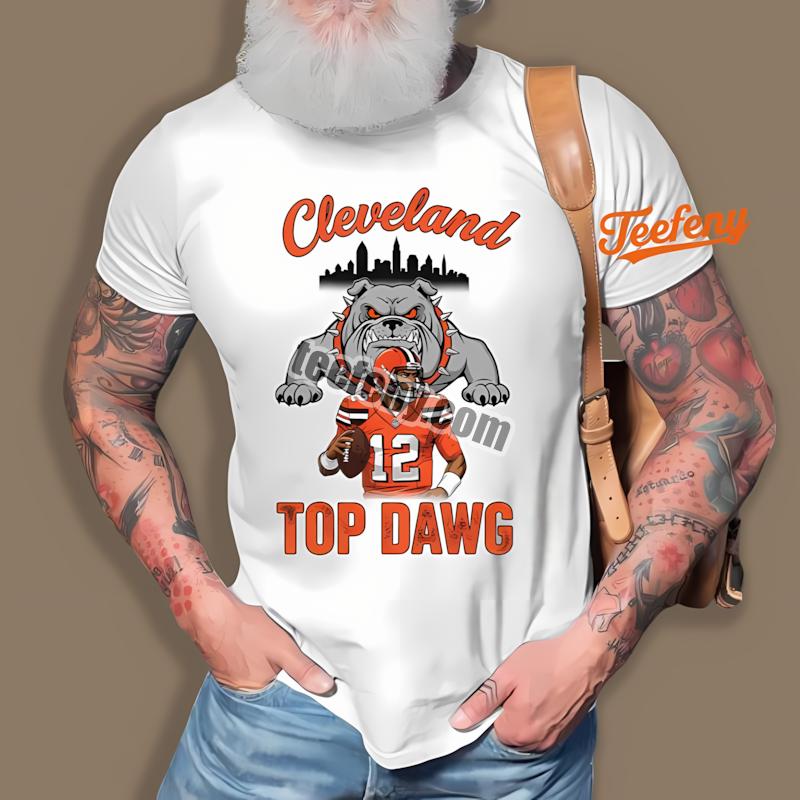 Shedeur Sanders Cleveland Browns Top Dawg Bulldog Shirt
