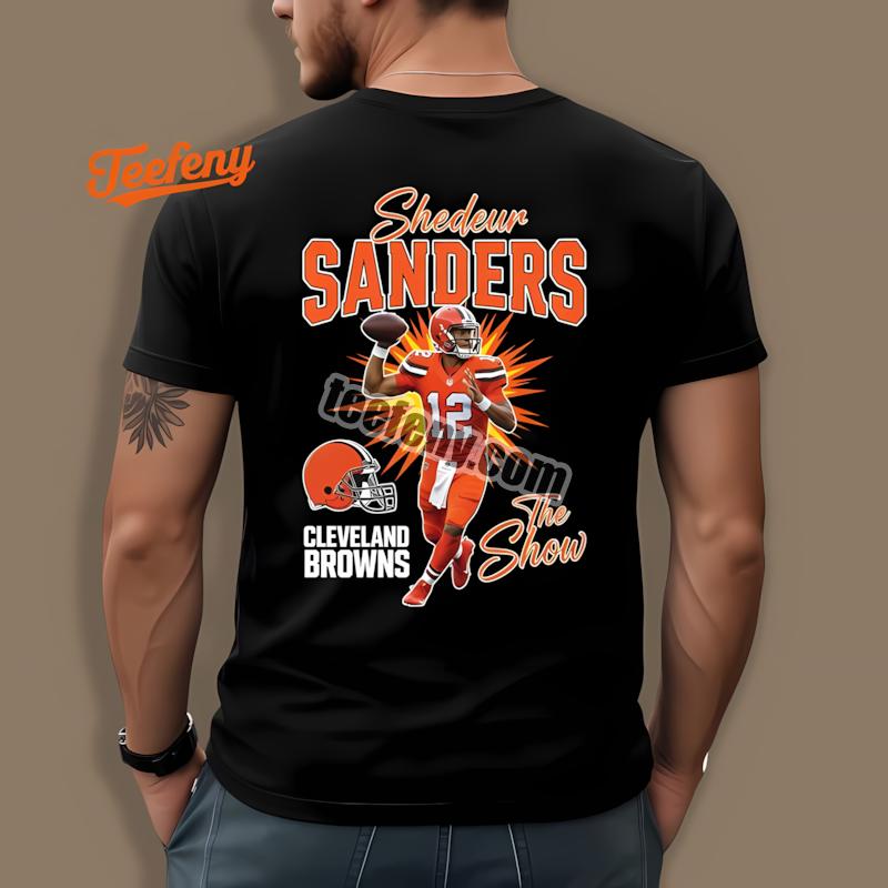 Shedeur Sanders The Show Cleveland Browns Number 12 Football Shirt
