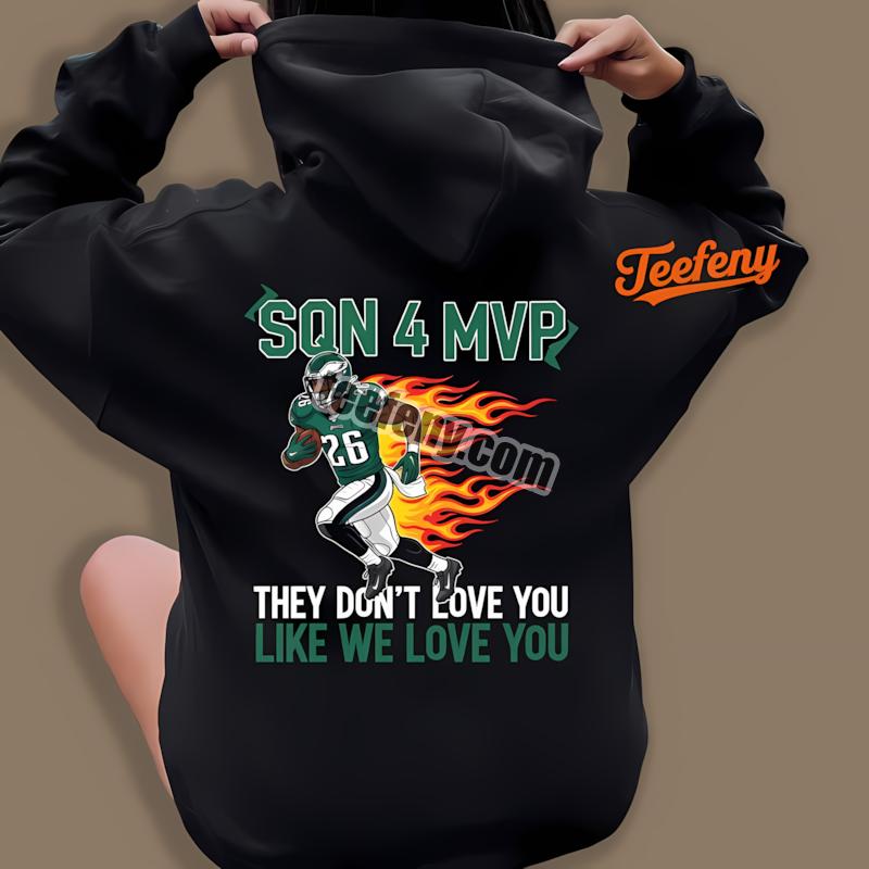 Sqn 4 Mvp Philadelphia Eagles Saquon Barkley Running Back Hoodie Sqn 4 Mvp Philadelphia Eagles Saquon Barkley Running Back Hoodie