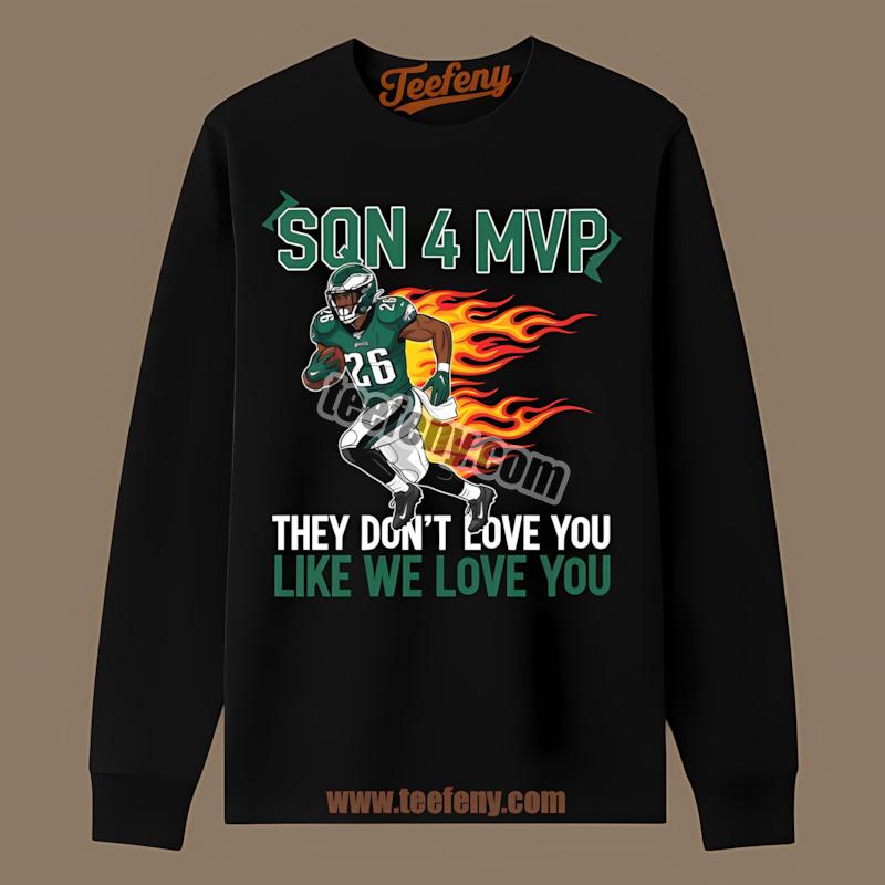 Sqn 4 Mvp Philadelphia Eagles Saquon Barkley Running Back Long Sleeve Sqn 4 Mvp Philadelphia Eagles Saquon Barkley Running Back Long Sleeve