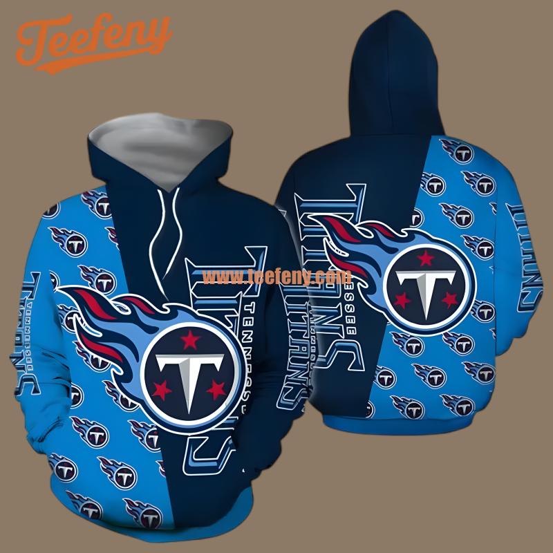 Tennessee Titans Football Gift For Fan Blue 3D Pattern Hoodie