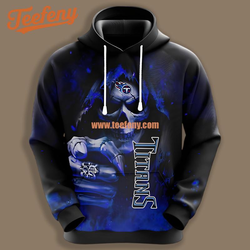 Tennessee Titans Horror The Death Black Jacket 3D Hoodie