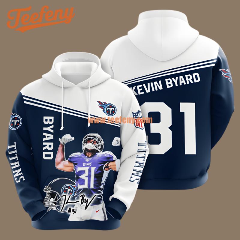 Tennessee Titans Kevin Byard Player Blue 3D Hoodie For Men
