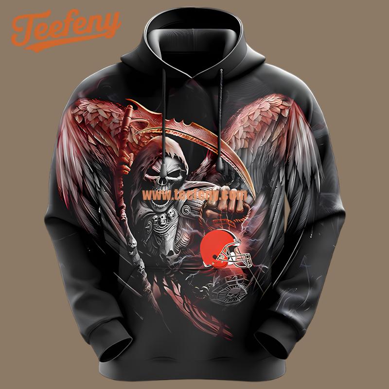 The Legend Team Denver Broncos Orange 3D Zip Up Hoodie