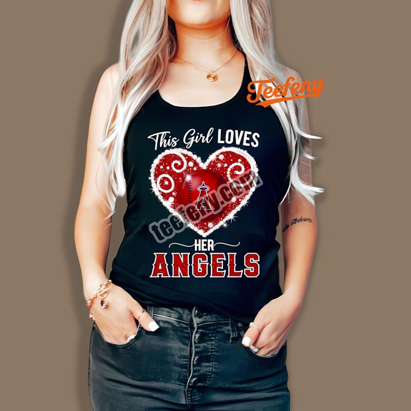This Girl Loves Her Los Angeles Angels Baseball Tanktop This Girl Loves Her Los Angeles Angels Baseball Tanktop