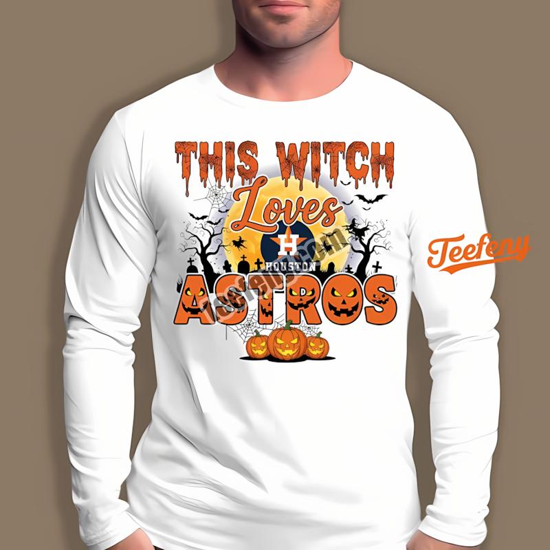 This Witch Loves Houston Astros Halloween Unisex Long Sleeve This Witch Loves Houston Astros Halloween Unisex Long Sleeve