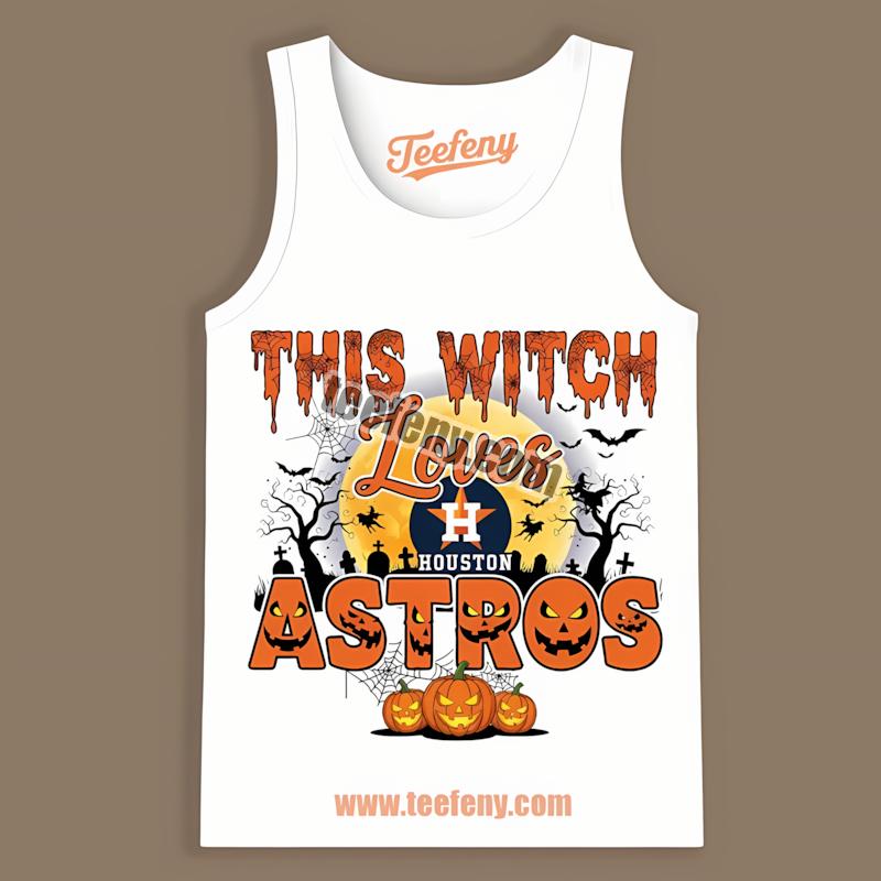 This Witch Loves Houston Astros Halloween Unisex Tanktop This Witch Loves Houston Astros Halloween Unisex Tanktop