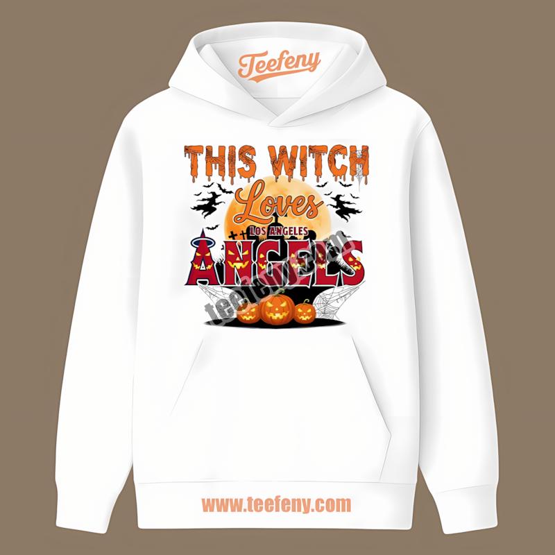 This Witch Loves Los Angeles Angels Halloween Hoodie This Witch Loves Los Angeles Angels Halloween Hoodie