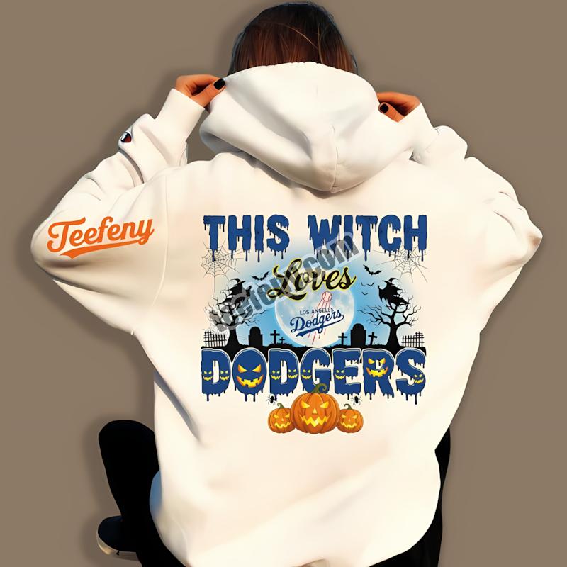 This Witch Loves Los Angeles Dodgers Halloween Hoodie This Witch Loves Los Angeles Dodgers Halloween Hoodie