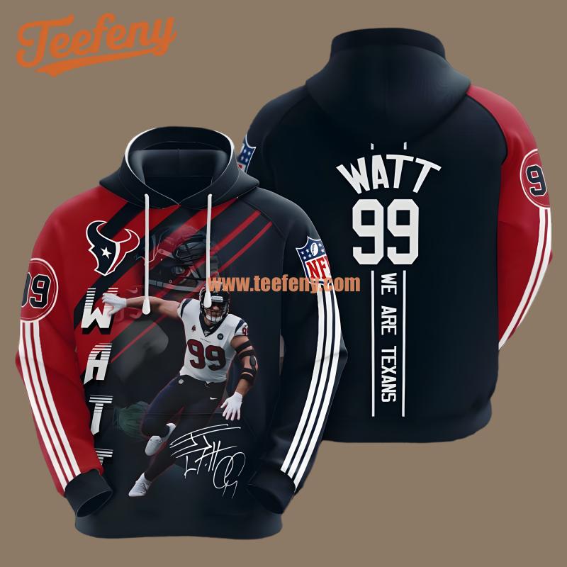 We Are Houston Texans Red Black 3D Fashion Hoodie