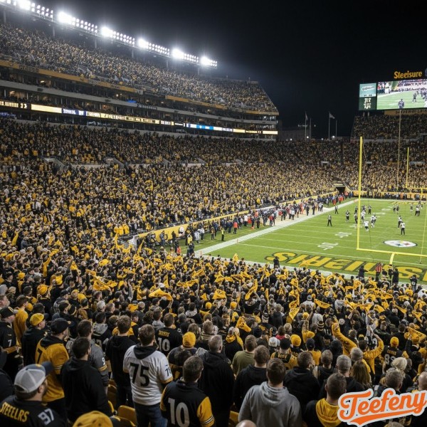 Acrisure Stadium Crowd In Black And Gold