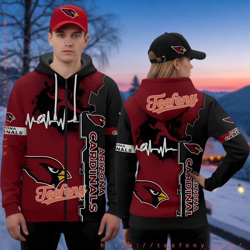 Arizona Cardinals 3D Hoodie Red Functional Printed