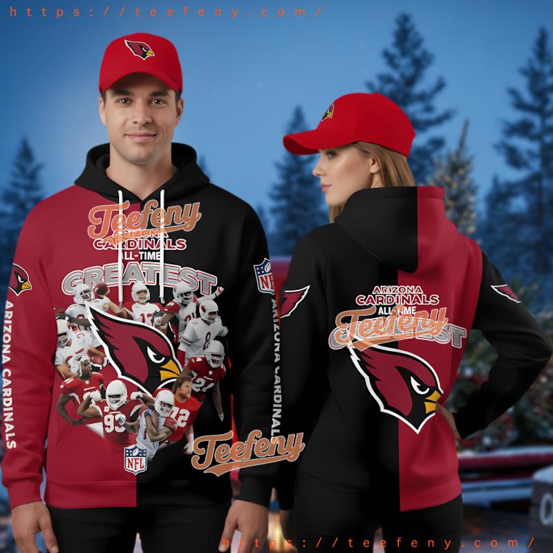 Arizona Cardinals All Time Greats 3D Hoodie Art