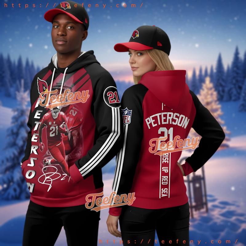 Arizona Cardinals Patrick Peterson 3D Hoodie Puff Print