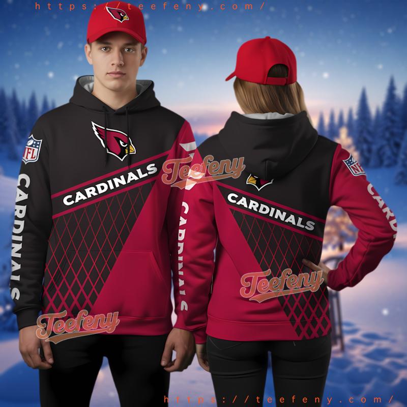 Arizona Cardinals Playful Logo 3D Hoodie For Fans