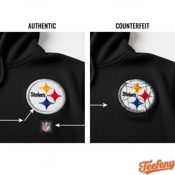 Authentic Vs Fake Pittsburgh Steelers Merchandise Comparison