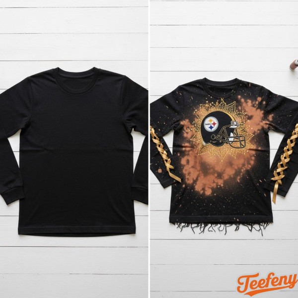 Before And After Thrift Store Shirt Transformation