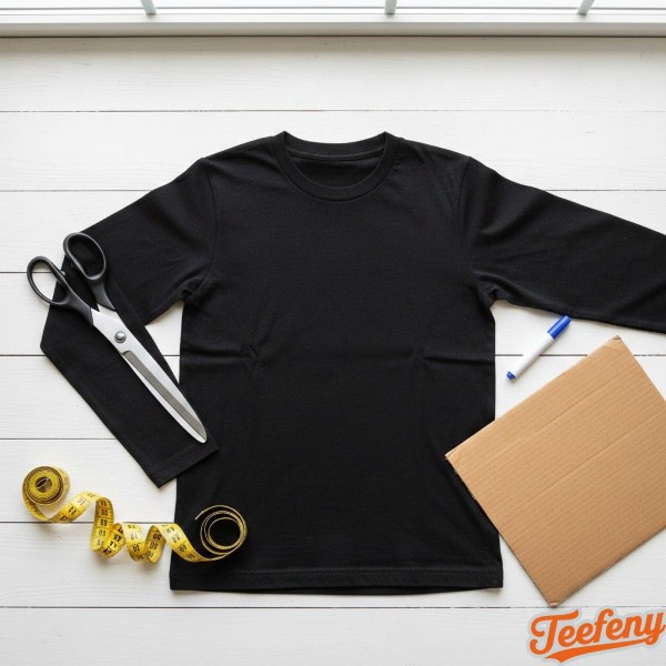 Black Long Sleeve Shirt Ready For Steelers Customization