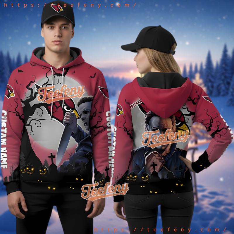 Halloween Arizona Cardinals Skeleton Hip Hop 3D Zip Hoodie Halloween Arizona Cardinals Skeleton Hip Hop 3D Zip Hoodie
