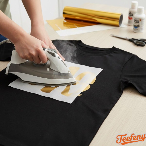 Heat Transfer Vinyl Application On Custom Shirt
