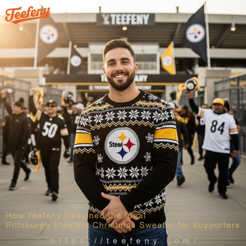 How Teefeny Designed the Ideal Pittsburgh Steelers Christmas Sweater for Supporters