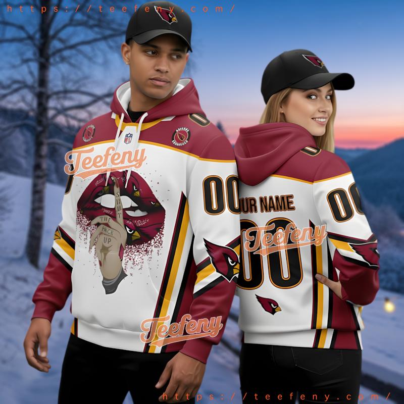 Personalized Arizona Cardinals Kiss Love 3D Hoodie Printed