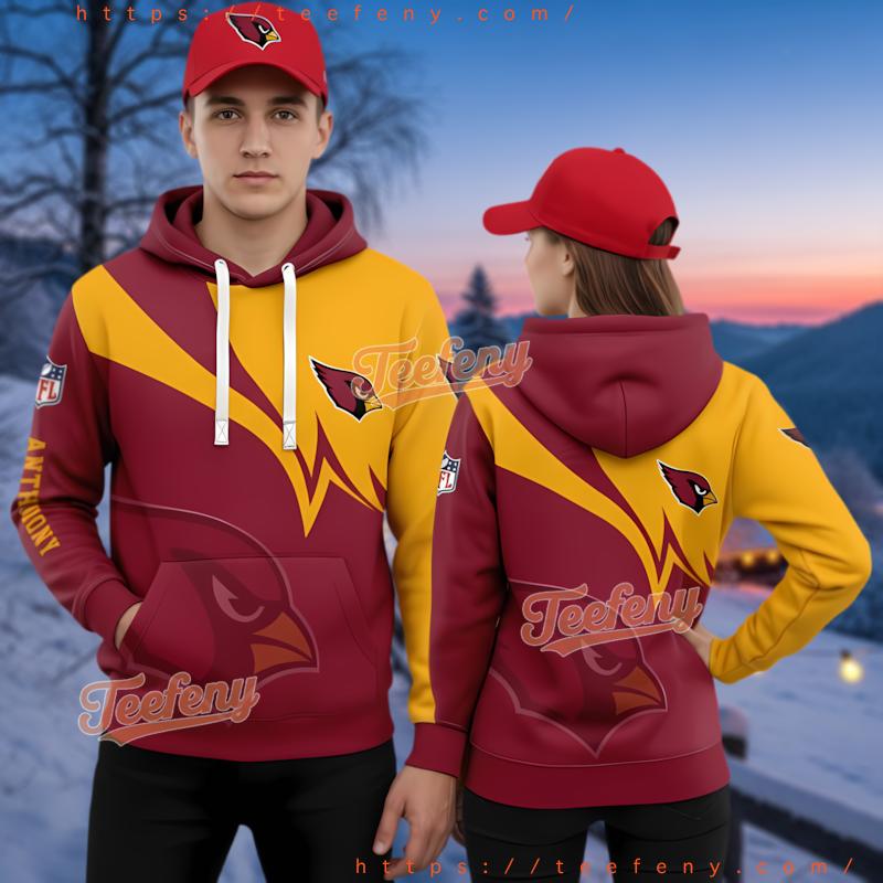 Personalized Arizona Cardinals Team Logo 3D Hoodie Printed