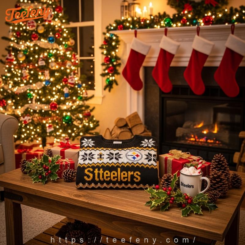 Pittsburgh Steelers Christmas Sweater DIY Project Pittsburgh Steelers Christmas Sweater DIY Project