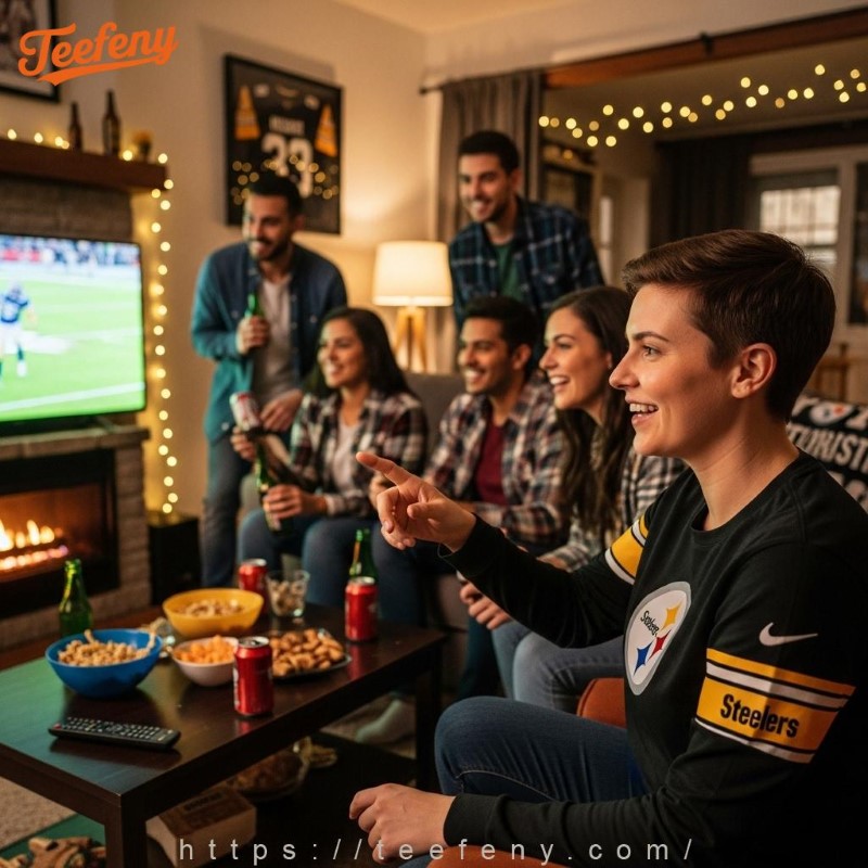 Pittsburgh Steelers Long Sleeve Winter Essential by Teefeny Pittsburgh Steelers Long Sleeve Winter Essential by Teefeny