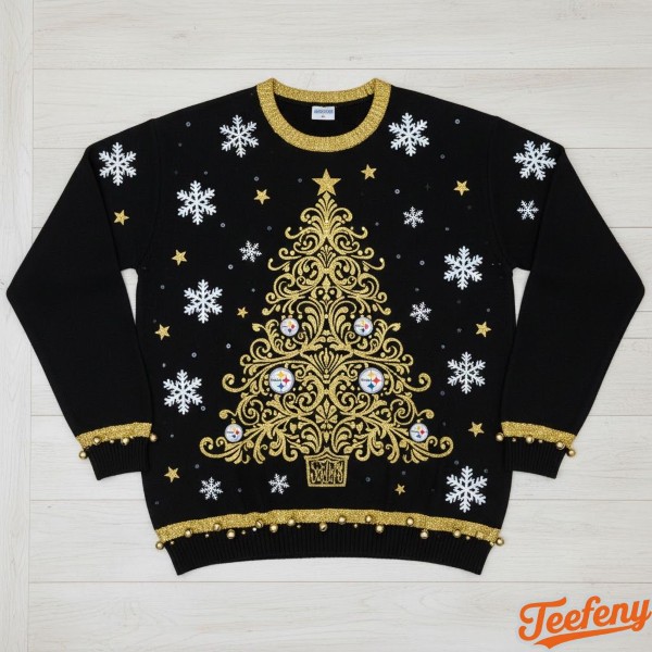 Plus Size Steelers Christmas Sweater Design Layout