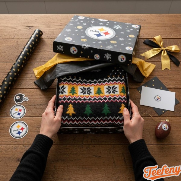 Steelers Fan Gift Christmas Sweater Unboxing