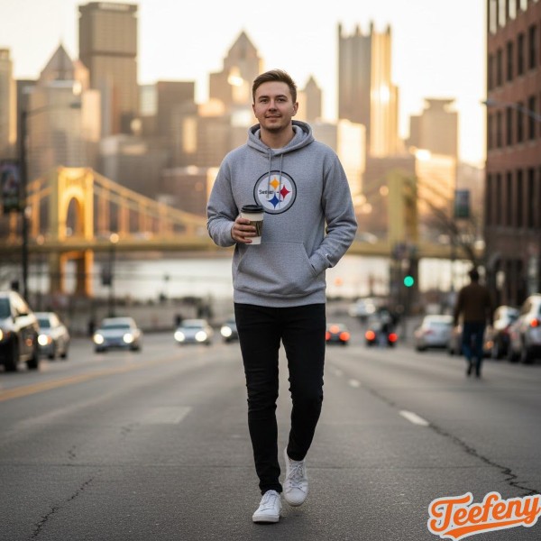 Steelers Hoodie Casual Everyday Street Style Look