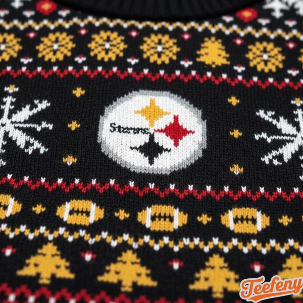 Steelers Logo Christmas Sweater Pattern Design