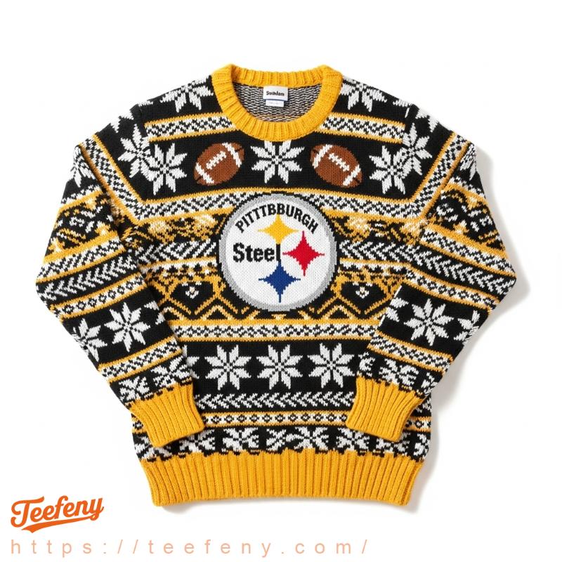 Sweater Details Pittsburgh Steelers Christmas Sweater Details Pittsburgh Steelers Christmas