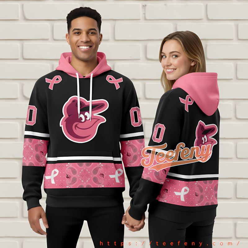 Baltimore Orioles Breast Cancer Awareness Pink 3D Hoodie Jacket Baltimore Orioles Breast Cancer Awareness Pink 3D Hoodie Jacket