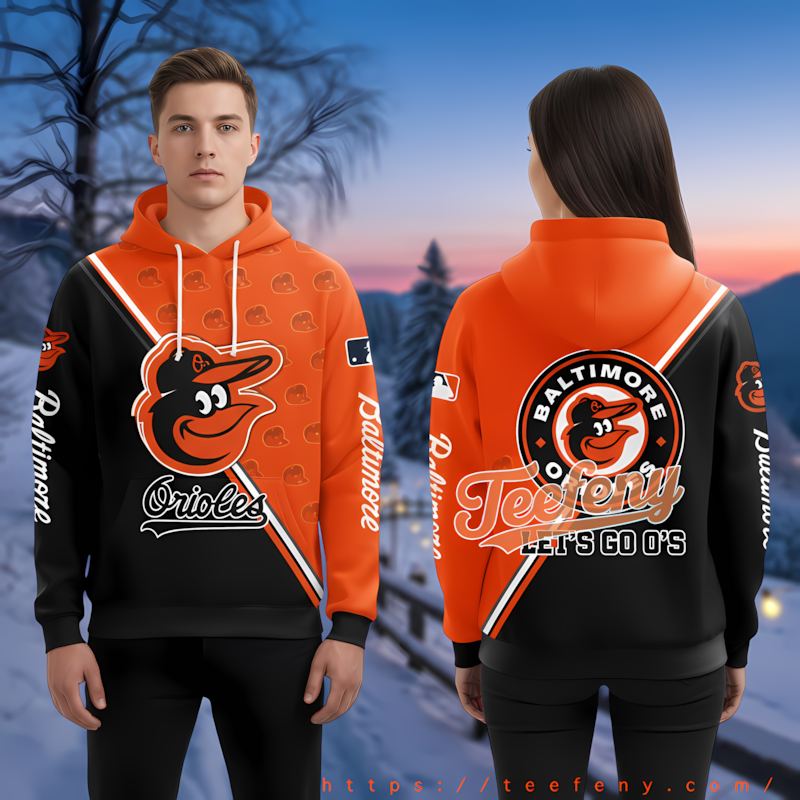 Baltimore Orioles For Fans Black 3D Printed Hoodies
